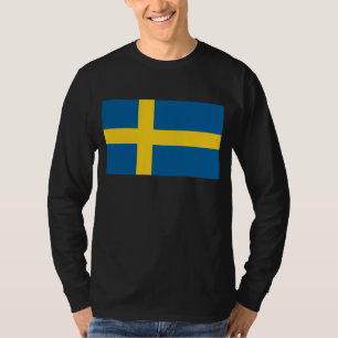 T-shirt Bandeira da Suecia