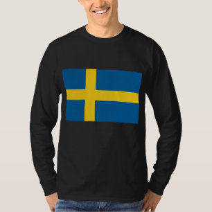 T-shirt Bandeira da Suecia