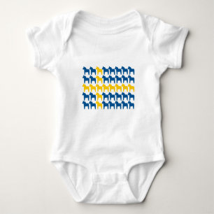 T-shirt Bandeira da suecia do cavalo de Dala