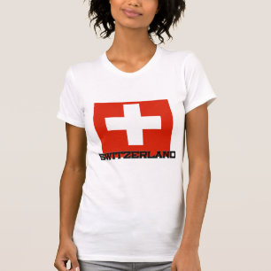 T-shirt Bandeira da suiça