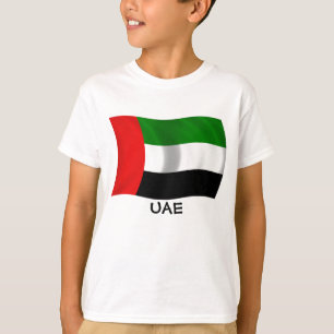 T-shirt Bandeira da UAE Ondulando