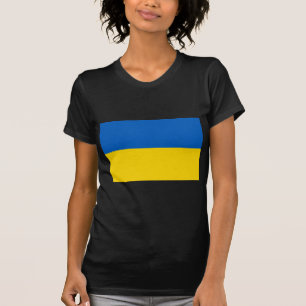 T-shirt Bandeira da Ucrânia
