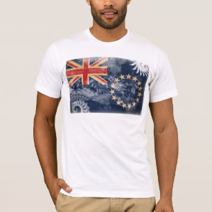 T-shirt Bandeira das Ilhas Cook