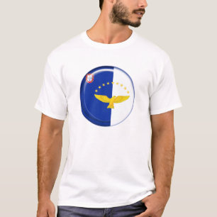 T-shirt Bandeira das ilhas de Açores