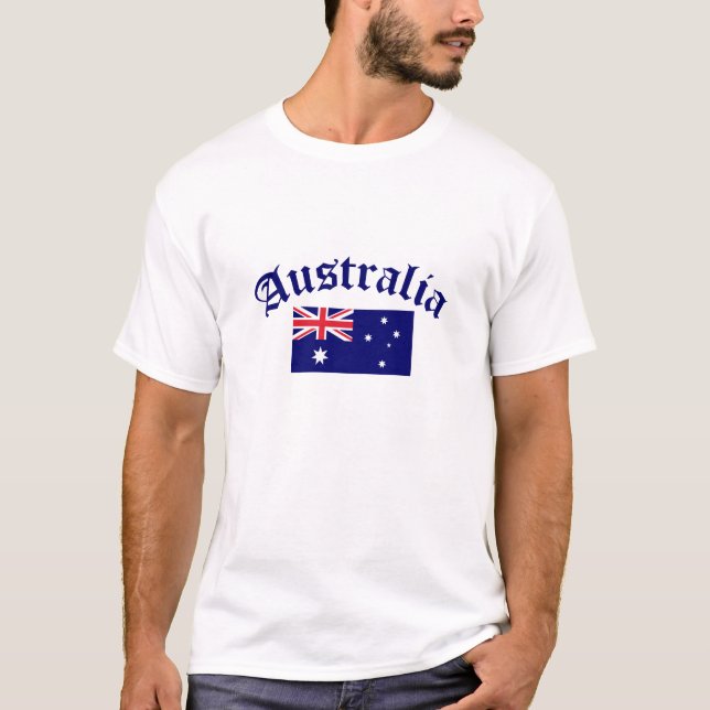 T-shirt Bandeira de Austrália (Frente)