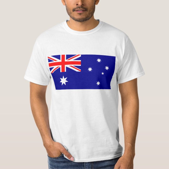 T-shirt Bandeira de Austrália (Frente)