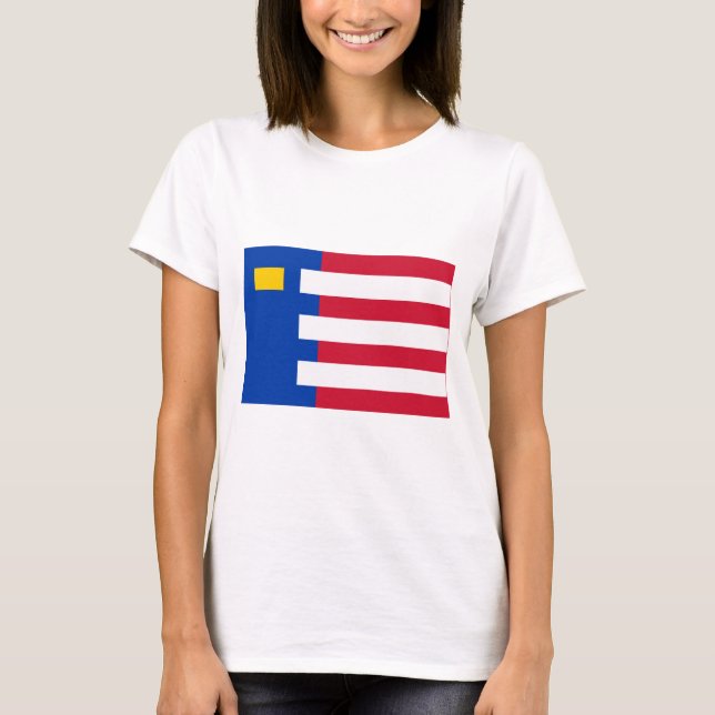T-shirt Bandeira de Baarle-Nassau (Frente)