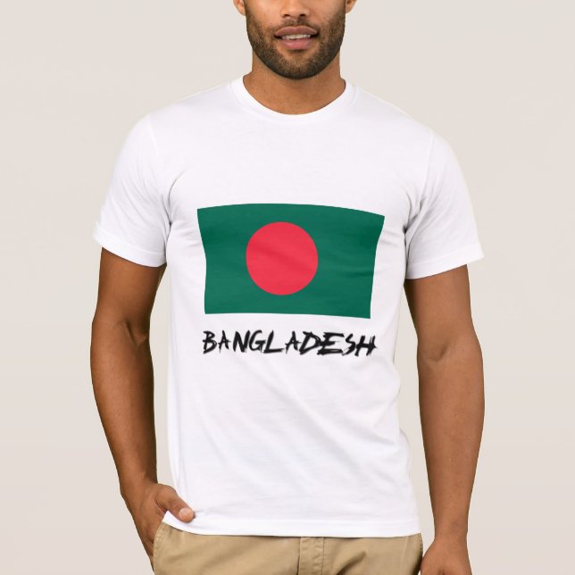 T-shirt Bandeira de Bangladesh (Frente)