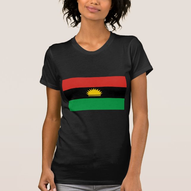 T-shirt Bandeira de Biafra (Bịafra) (Frente)