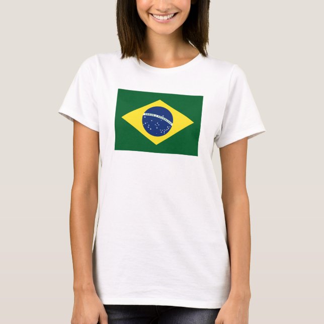 T-shirt Bandeira de Brasil (Frente)