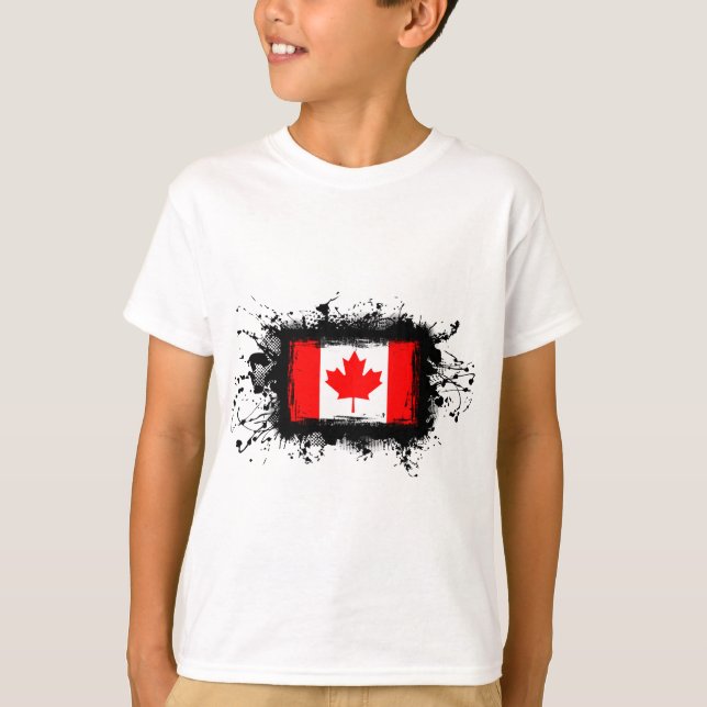 T-shirt Bandeira de Canadá (Frente)