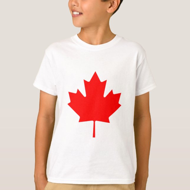 T-shirt Bandeira de Canadá - Drapeau du Canadá (Frente)
