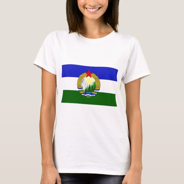 T-shirt Bandeira de Cascadia socialista (Frente)