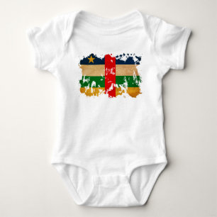 T-shirt Bandeira de Central African Republic
