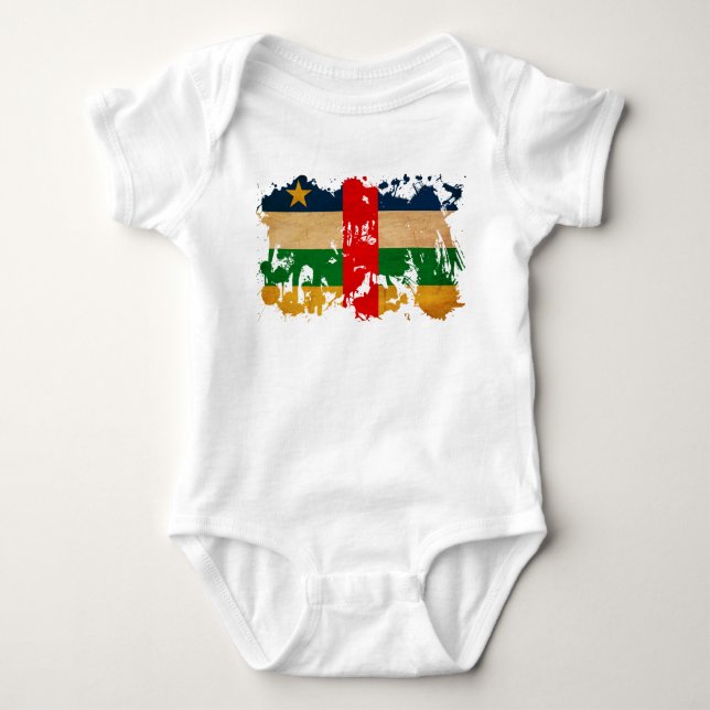 T-shirt Bandeira de Central African Republic (Frente)