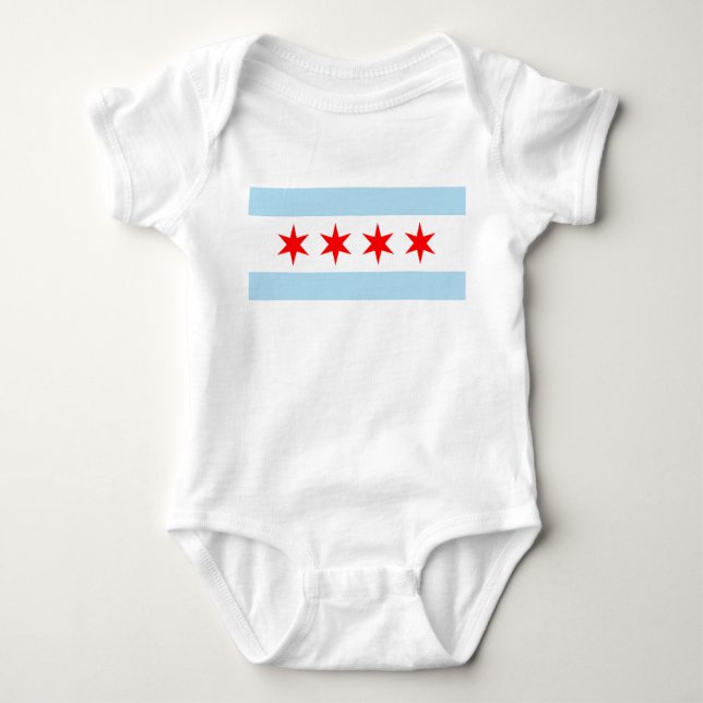T-shirt Bandeira de Chicago (Frente)