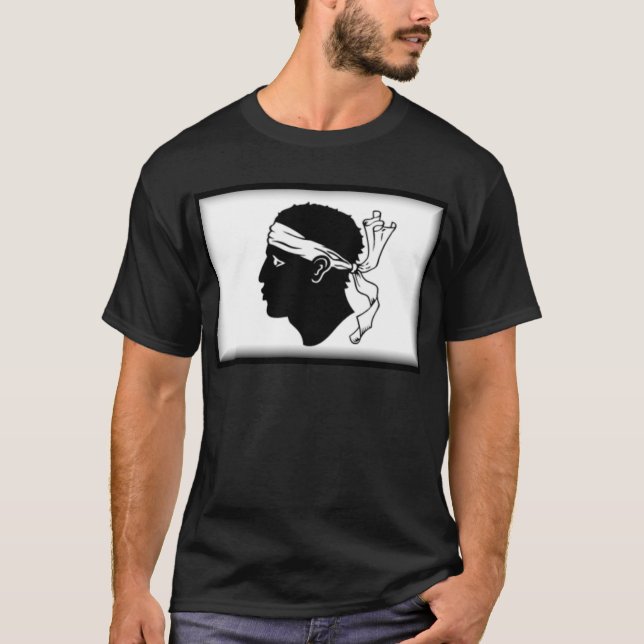 T-shirt Bandeira de Córsega (Frente)