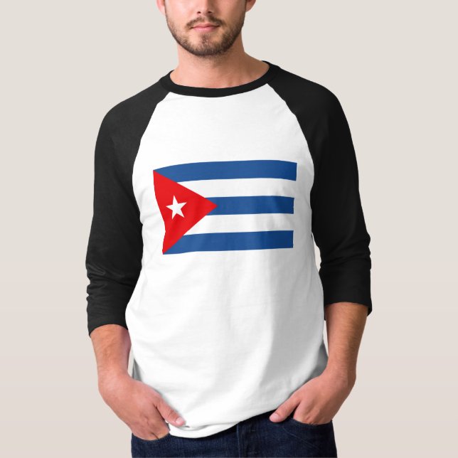 T-shirt Bandeira de Cuba (Frente)