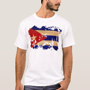 T-shirt Bandeira de Cuba
