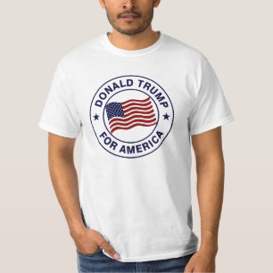 T-shirt Bandeira de Donald Trump E.U.