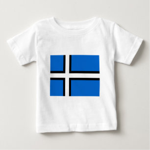 T-shirt Bandeira de Estónia (propor)