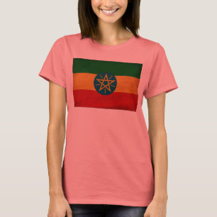 T-shirt Bandeira de Etiópia
