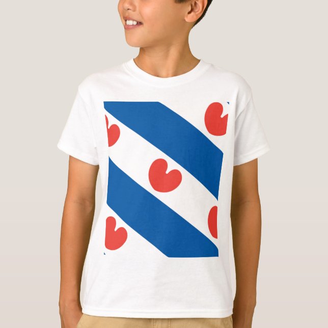 T-shirt Bandeira de Friesland (Frente)