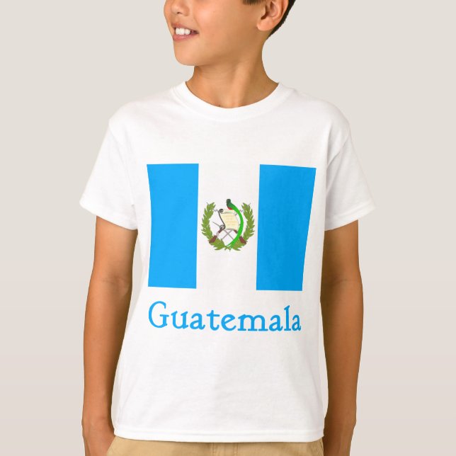 T-shirt Bandeira de Guatemala (Frente)