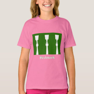 T-shirt Bandeira de Hedmark com nome