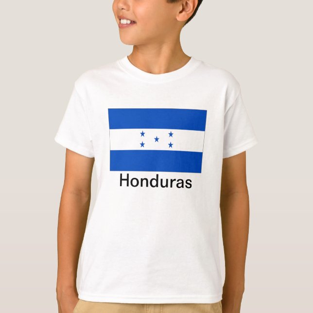 T-shirt Bandeira de Honduras (Frente)