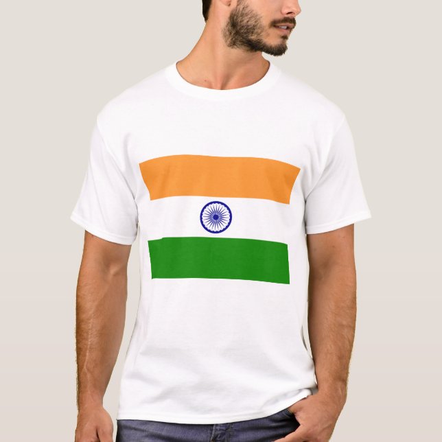 T-shirt Bandeira de India (Frente)