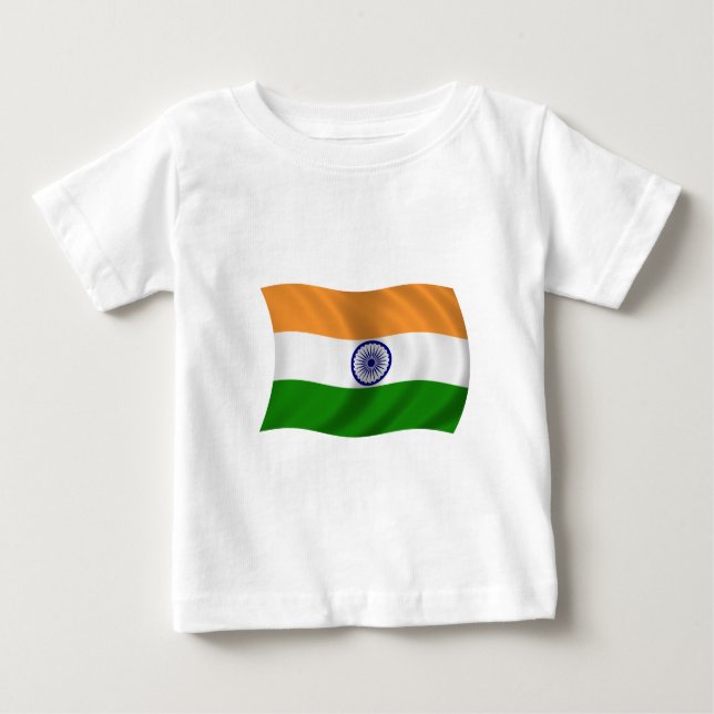 T-shirt Bandeira de India (Frente)