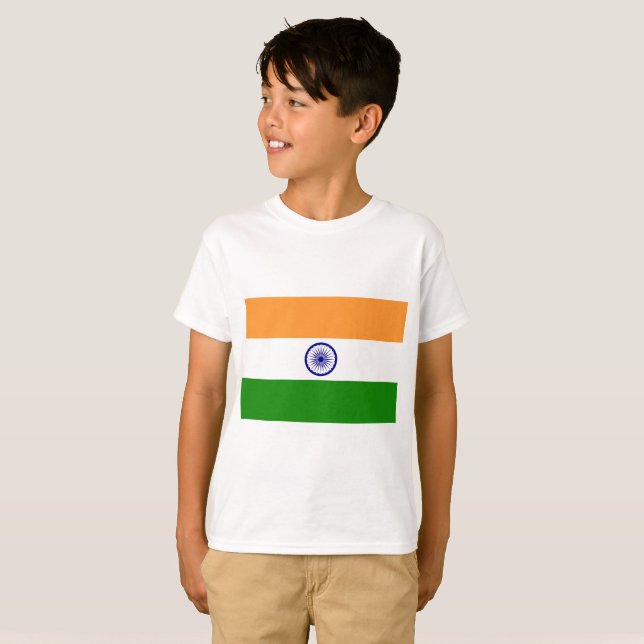 T-shirt Bandeira de India (Frente Completa)