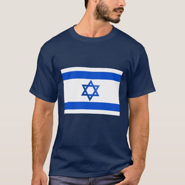T-shirt Bandeira de Israel (Frente)