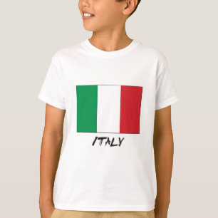 T-shirt Bandeira de Italia