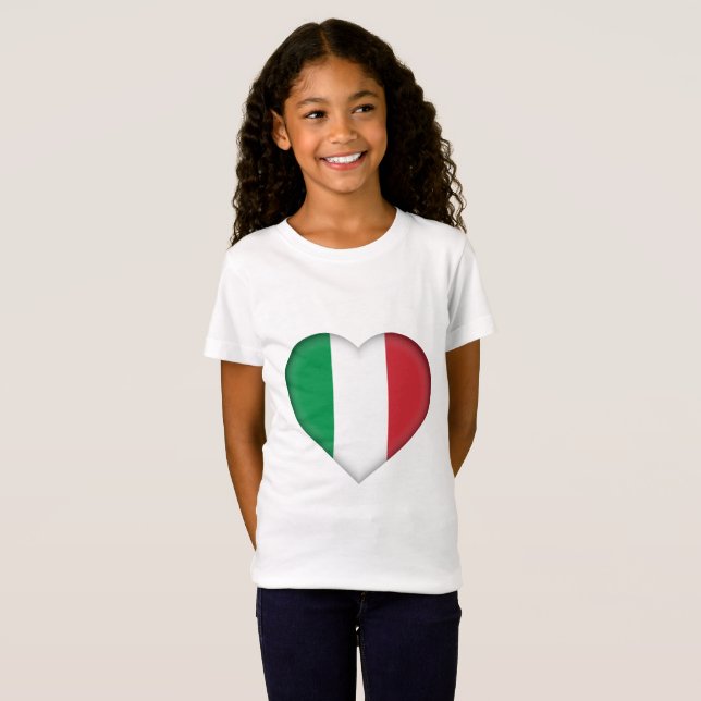 T-shirt Bandeira de Italia (Frente Completa)