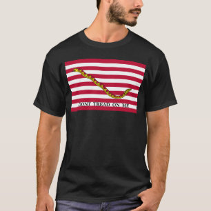 T-shirt Bandeira de Jack do marinho - não pise em mim