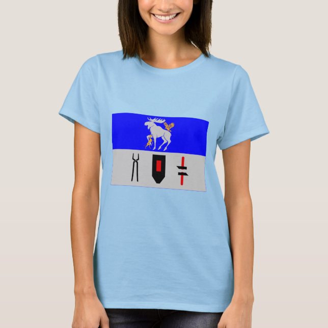 T-shirt Bandeira de Jämtlands län (Frente)