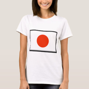 T-shirt Bandeira de Japão