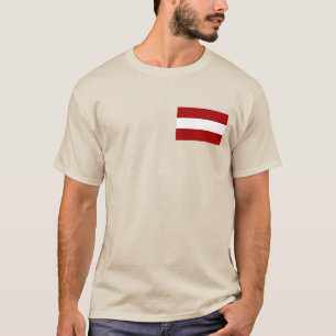 T-shirt Bandeira de Latvia
