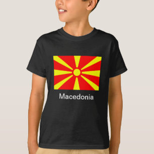 T-shirt Bandeira de Macedónia