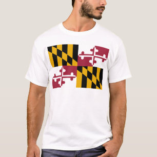 T-shirt bandeira de Maryland