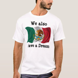 T-shirt Bandeira de México, brasão, nós igualmente temo