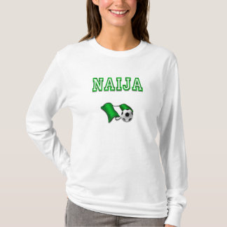 T-shirt Bandeira de Naija de presentes das estrelas de