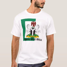 T-shirt Bandeira de Nigéria, Nigeriaarms21, Nigéria,
