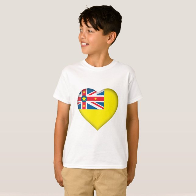 T-shirt Bandeira de Niue (Frente Completa)