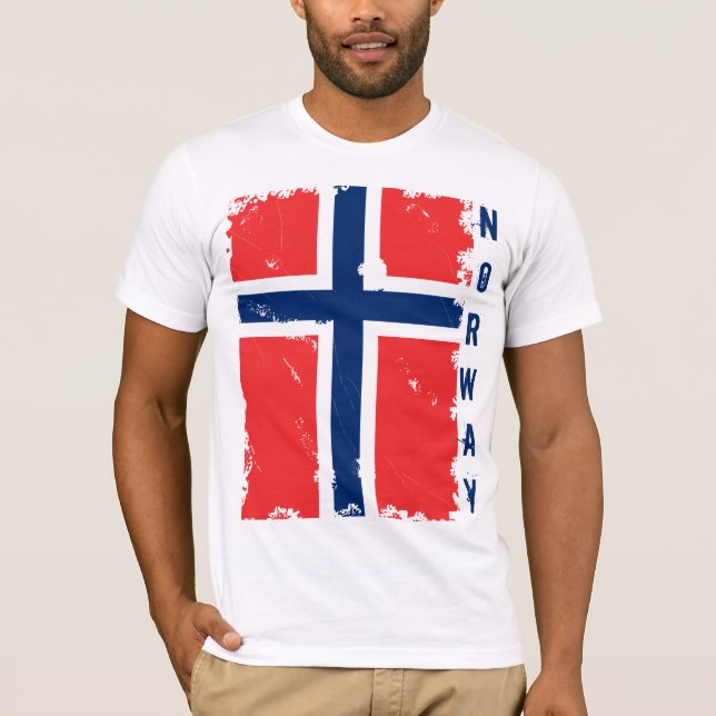T-SHIRT BANDEIRA DE NORUEGA (Frente)