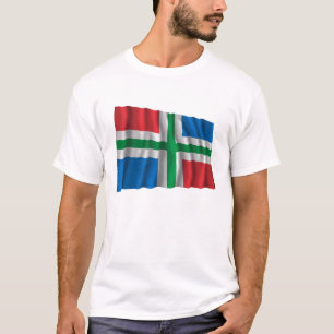 T-shirt Bandeira de ondulação de Groningen