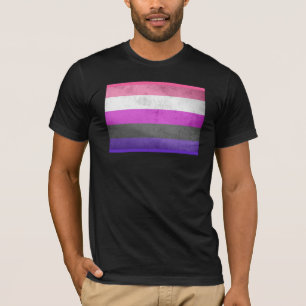 T-SHIRT BANDEIRA DE ORGULHO GENDERFLUID