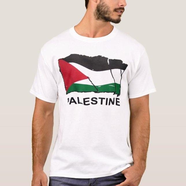 T-shirt Bandeira de Palestina (Frente)
